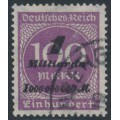 GERMANY - 1923 1Milliarden on 100Mk purple Numeral, used – Michel # 331b