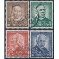 WEST GERMANY / BRD - 1953 Helfer der Menschheit set of 4, used – Michel # 173-176