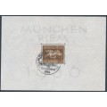 GERMANY - 1937 Brown Ribbon Horse Race M/S, used – Michel # Block 4