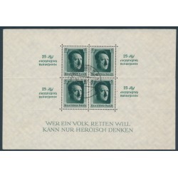 GERMANY - 1937 Nürnberg rouletted M/S, used – Michel # Block 11