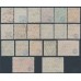 GERMANY - 1921 5pf to 20Mk Definitives set of 19, diamonds wmk, used – Michel # 158-176