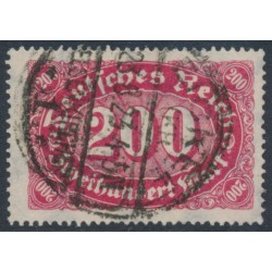 GERMANY - 1923 200Mk deep rose Numeral, used – Michel # 248c