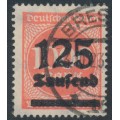 GERMANY - 1923 125Tausend on 1000Mk deep rose Numeral, used – Michel # 291b