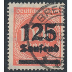 GERMANY - 1923 125Tausend on 1000Mk deep rose Numeral, used – Michel # 291b