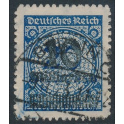 GERMANY - 1923 10Milliarden on 20Millionen blue Numeral, rouletted, used – Michel # 335B