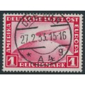 GERMANY - 1931 1RM red Graf Zeppelin, used – Michel # 455