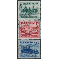 GERMANY - 1939 Nürburgring-Rennen overprints set of 3, used – Michel # 695-697