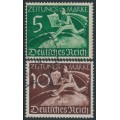 GERMANY - 1939 Newspaper Stamps set of 2, used – Michel # Z738-Z739