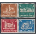 GERMANY - 1935 3pf to 25pf stamps from the Ostropa M/S, MNG – Michel # 576-579