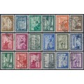 GERMANY - 1941 German Comradeship sets, used – Michel # 702-713 + 773-778