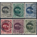 GERMANY - 1943 Birthday set of 6, used – Michel # 844-849