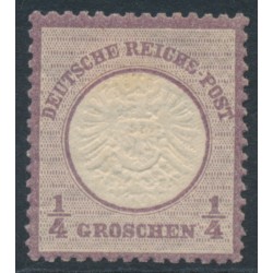 GERMANY - 1872 ¼Gr violet Large Shield, MH – Michel # 16