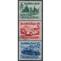 GERMANY - 1939 Nürburgring-Rennen overprints set of 3, used – Michel # 695-697