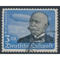 GERMANY - 1934 3Mk blue/black Airmail, horizontally ribbed gum, used – Michel # 539y