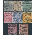 GERMANY - 1903 2pf to 50pf Officials set of 8, used – Michel # D1-D8