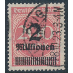 GERMANY - 1923 2Millionen on 200Mk red Numeral, sideways watermark, used – Michel # 309AY