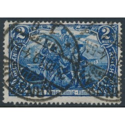 GERMANY - 1916 2Mk deep violet-ultramarine Nord und Süd, used – Michel # 95BIIc