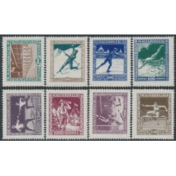 HUNGARY - 1925 Sports & Scouting set of 8, MNH – Michel # 403-410