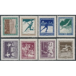 HUNGARY - 1925 Sports & Scouting set of 8, MH – Michel # 403-410