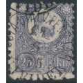 HUNGARY - 1871 25Kr blue-violet Emperor Franz Josef (engraved printing), used – Michel # 13a
