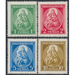 HUNGARY - 1932 Patrona Hungariae (Madonna & Child) set of 4, MNH – Michel # 484-487