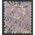 HUNGARY - 1871 25Kr violet Emperor Franz Josef (lithographed), used – Michel # 6a