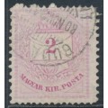 HUNGARY - 1874 2Kr violet Numeral & Letter, perf. 13:11½, used – Michel # 15E