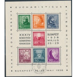 HUNGARY - 1938 International Eucharist Congress M/S, used – Michel # Block 3