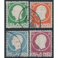 ICELAND - 1912 5a to 50a King Frederik VIII short set of 4, used – Facit # 114-117