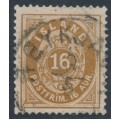 ICELAND - 1886 16a brown Numeral, perf. 14:13½, used – Facit # 13c