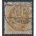ICELAND - 1891 16a grey-brown Numeral, perf. 14:13½, used – Facit # 13d