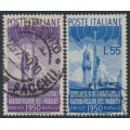 ITALY - 1950 International Radio Conference set of 2, used – Michel # 796-797