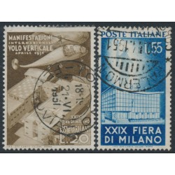 ITALY - 1951 Milan Fair set of 2, used – Michel # 830-831