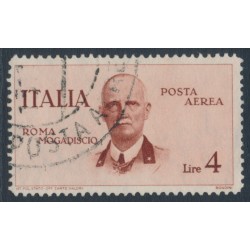 ITALY - 1934 4L red-brown King Victor Emanuel III airmail, used – Michel # 516