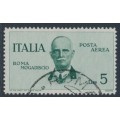 ITALY - 1934 5L green King Victor Emanuel III airmail, used – Michel # 517