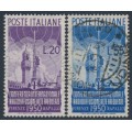 ITALY - 1950 International Radio Conference set of 2, used – Michel # 796-797