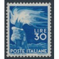 ITALY - 1947 30L ultramarine Torch definitive, MH – Michel # 702A