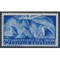 ITALY - 1949 50L ultramarine UPU Anniversary, MNH – Michel # 772