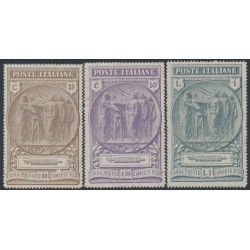 ITALY - 1923 National Militia set of 3, MH – Michel # 183-185