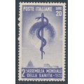 ITALY - 1949 20L violet World Health Congress, MNH – Michel # 780