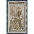 ITALY - 1950 200L sepia Woodcutter, MNH – Michel # 825