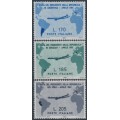 ITALY - 1961 President’s Visit to South America set of 3, MNH – Michel # 1100-1102