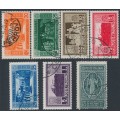 ITALY - 1929 20c to 10L+2L Monte Cassino set of 7, used – Michel # 318-324