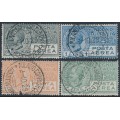 ITALY - 1926 60c to 5L Airmail set of 4, used – Michel # 230-233