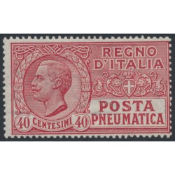 ITALY - 1925 40c red Posta Pneumatica, MNH – Michel # 229