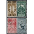 ITALY - 1911 Anniversary of United Italy set of 4, used – Michel # 100-103