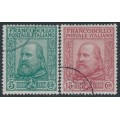ITALY - 1910 Liberation of Sicily set of 2, used – Michel # 95-96