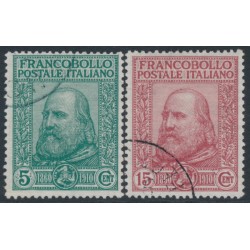ITALY - 1910 Liberation of Sicily set of 2, used – Michel # 95-96