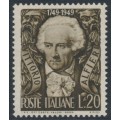 ITALY - 1949 20L sepia Vittorio Alfieri, MNH – Michel # 778