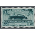 ITALY - 1951 20L green Automobile Expo in Turin, MNH – Michel # 828